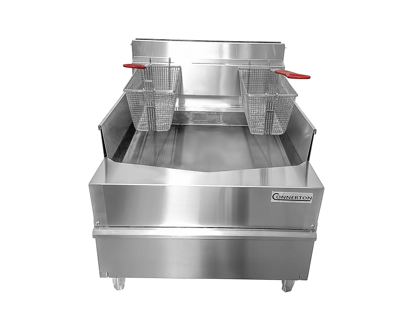 Connerton - CSF - 24 - Commercial Thermostatic SHALLOW FRYER with 2 or 3 Baskets, Total 60.000 BTUs best for Frying and Grilling - Freezeandfry.com - Little Red General Store