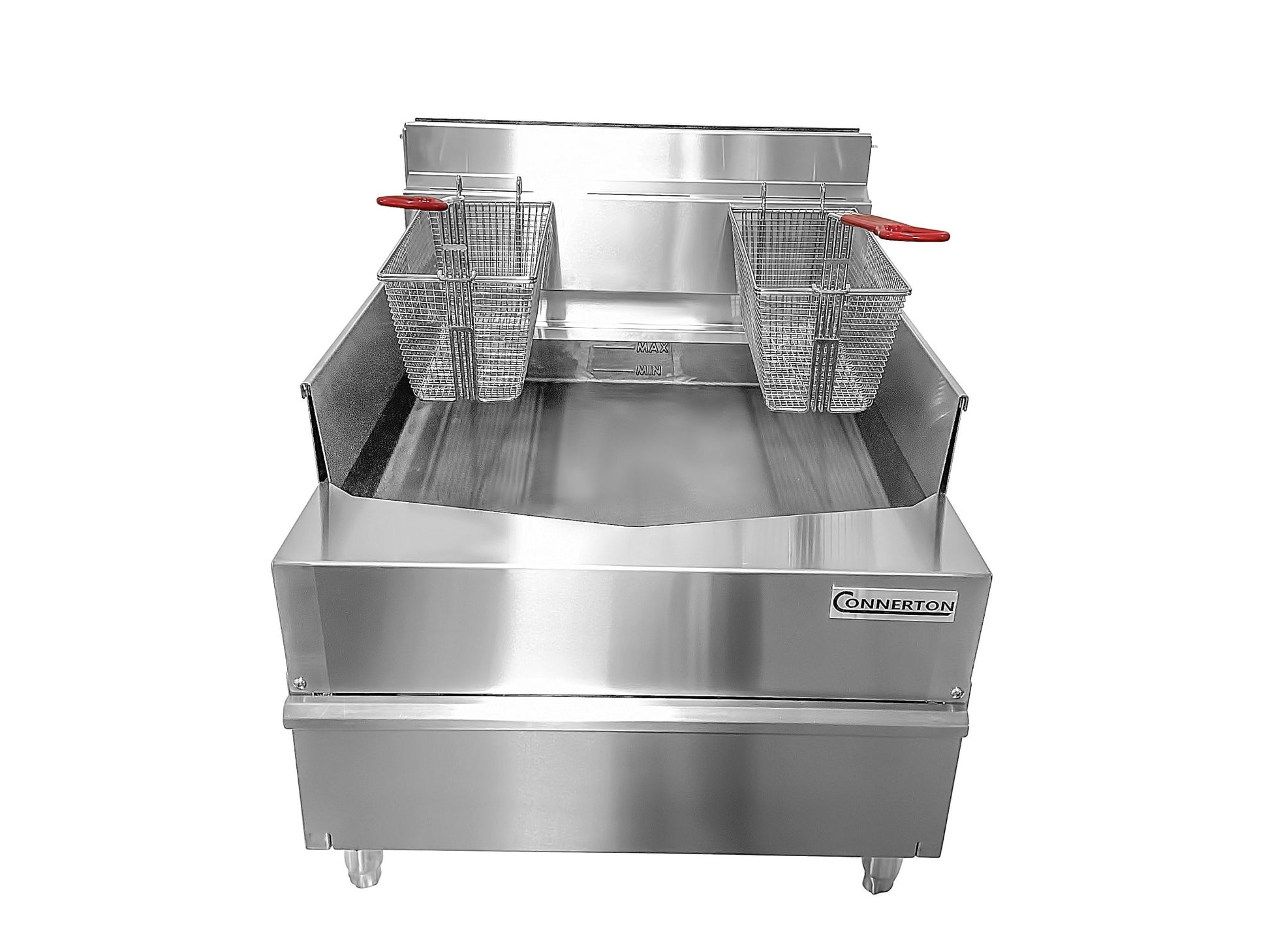 Connerton - CSF - 24 - Commercial Thermostatic SHALLOW FRYER with 2 or 3 Baskets, Total 60.000 BTUs best for Frying and Grilling - Freezeandfry.com - Little Red General Store