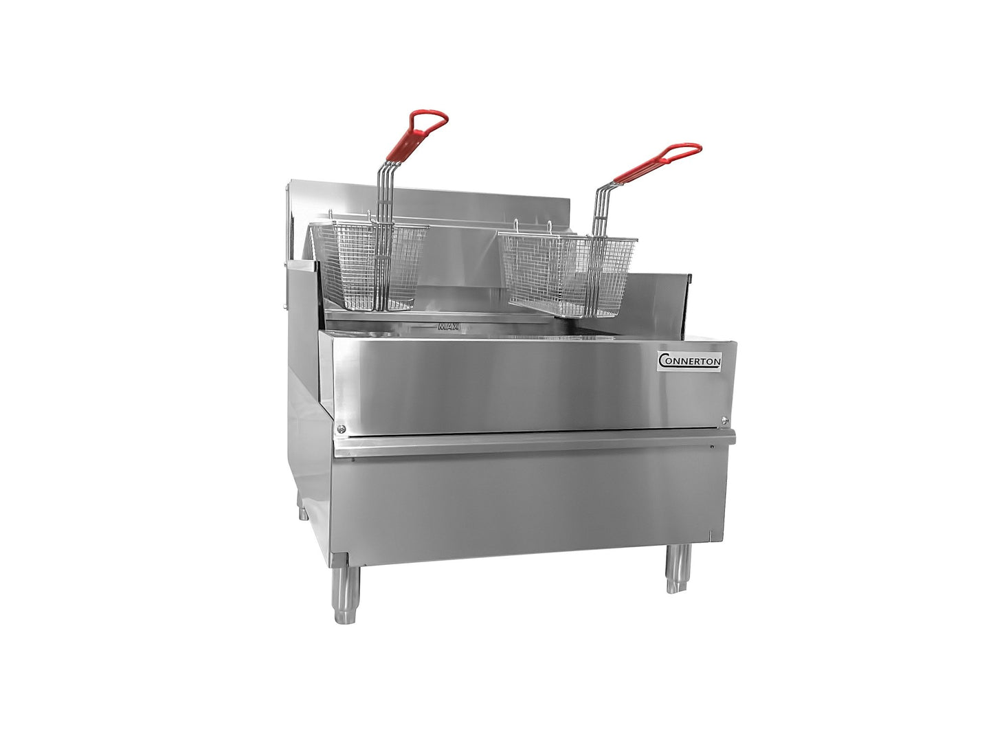 Connerton - CSF - 24 - Commercial Thermostatic SHALLOW FRYER with 2 or 3 Baskets, Total 60.000 BTUs best for Frying and Grilling - Freezeandfry.com - Little Red General Store