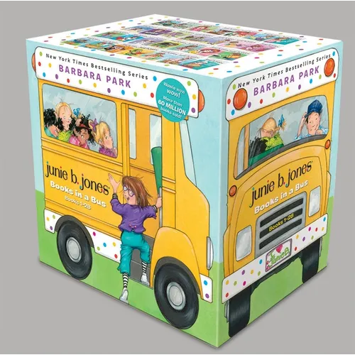 Junie B. Jones Books in a Bus 28-Book Boxed Set: The Complete Collection: Books 1-28
