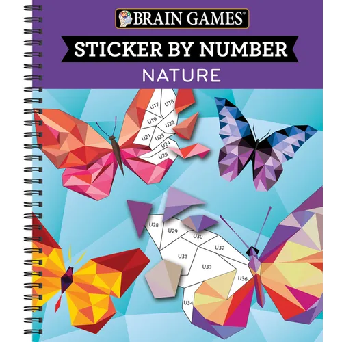 Brain Games - Sticker by Number: Nature (28 Images to Sticker)