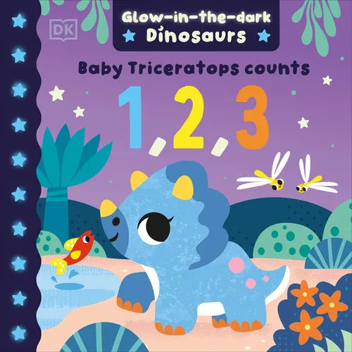 Baby Triceratops Counts 1, 2, 3