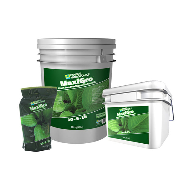 General Hydroponics®, MaxiGro™, 10-5-14, Maxi Series™, Plant Food For Vigorous Growth (50 LBS.)