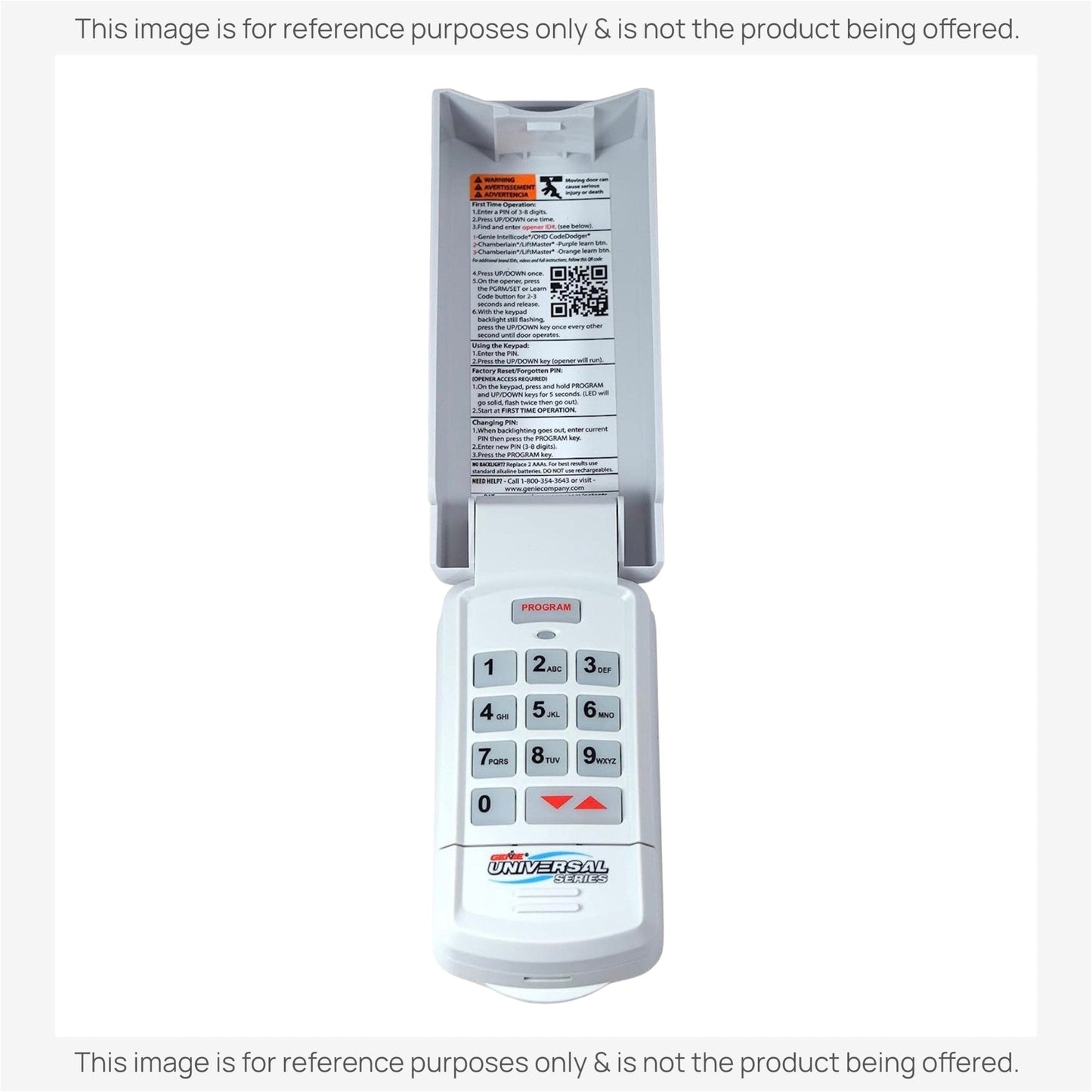 Substitute for Genie GUK-R Universal Keypad Compatible with LiftMaster Chamberlain Genie Craftsman and More Garage Door Opener Remote Control [GUK-R]