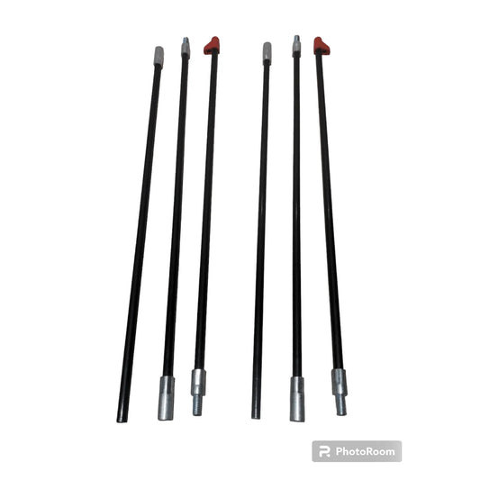 Solid Shag Stop 3/8" inner pole, 1 pair of poles, 3 screw together sections - Goal Sports Innovation - Little Red General Store