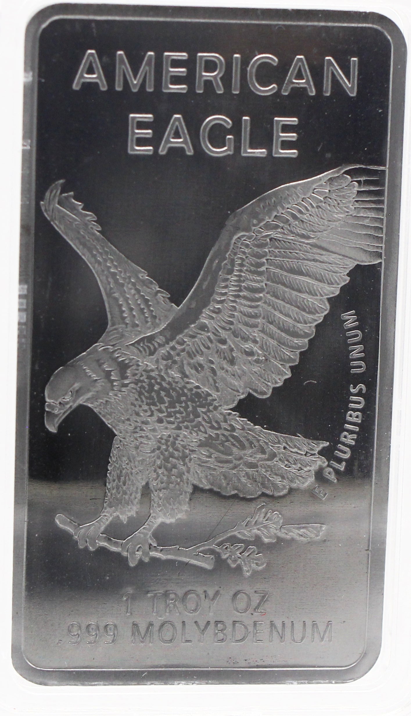 1 Troy Ounce OZ .999 Pure Molybdenum Precious Metal Walking Liberty American Eagle Silver Rare Metal Bar