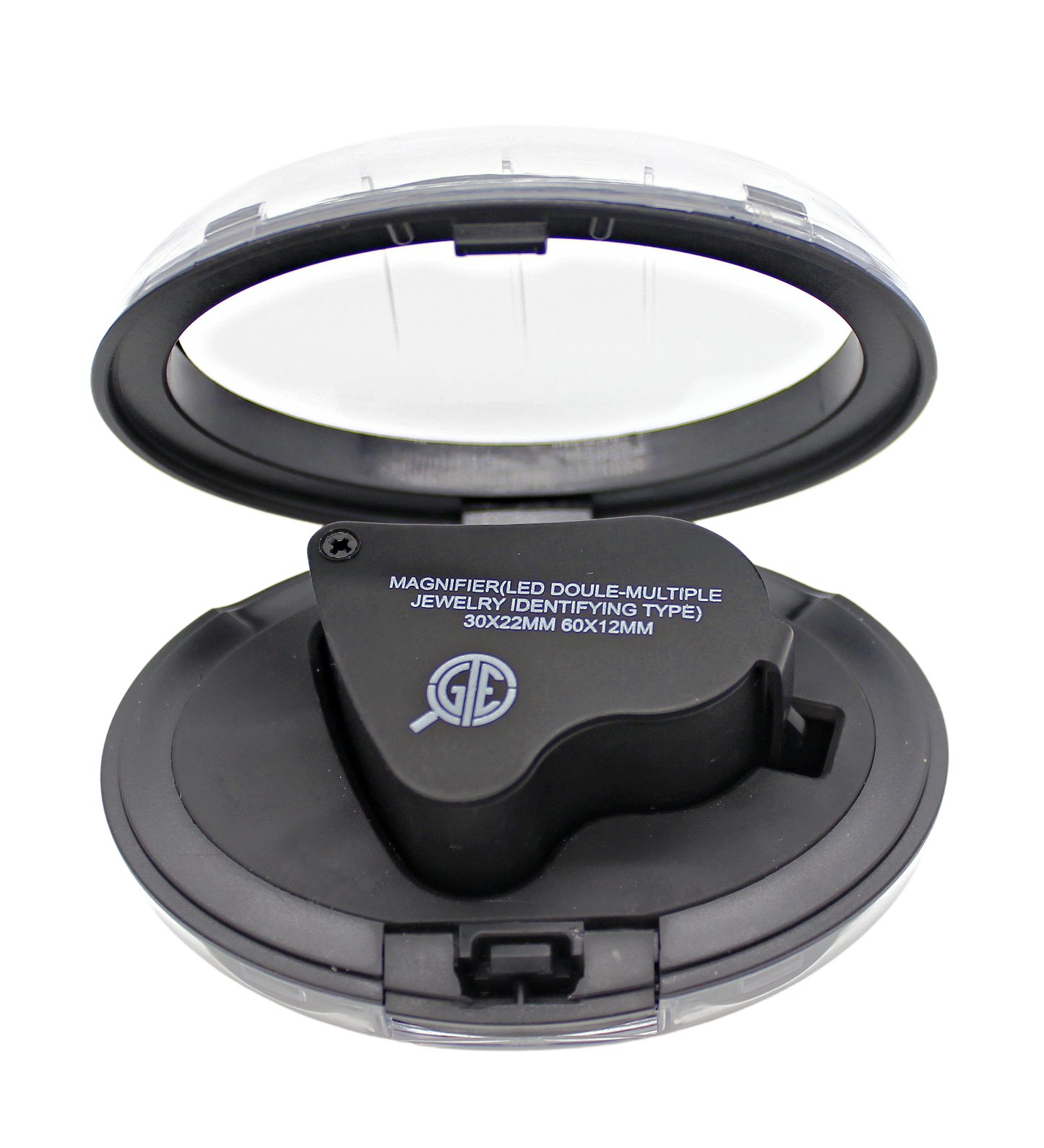 GTE 30X 60X Illuminated Jewelers Eye Loupe Foldable Magnifier Bright LED Light