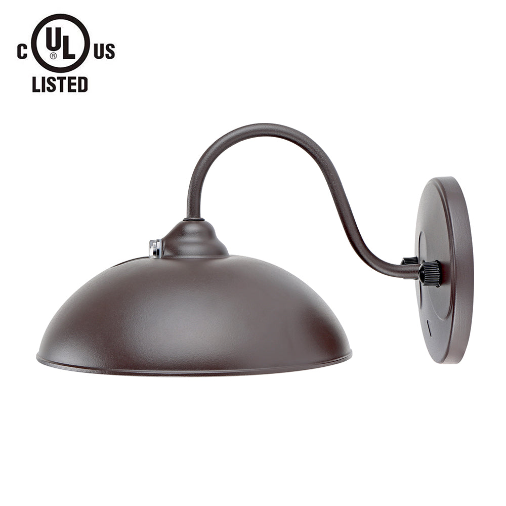 LED Gooseneck Barn Light with Photocell 28W 3000LM Color Tunable 2700K 3000K 4000K 5000K 6500K Dimmable Outdoor Wall Sconce
