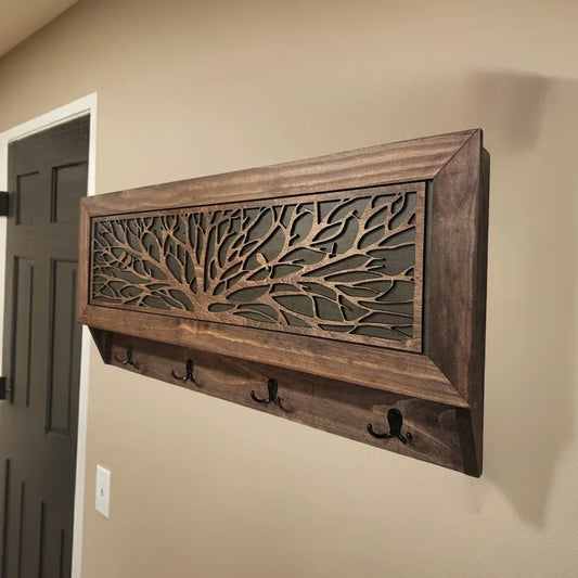 Coat Rack Hidden Gun Storage - Tree of Life