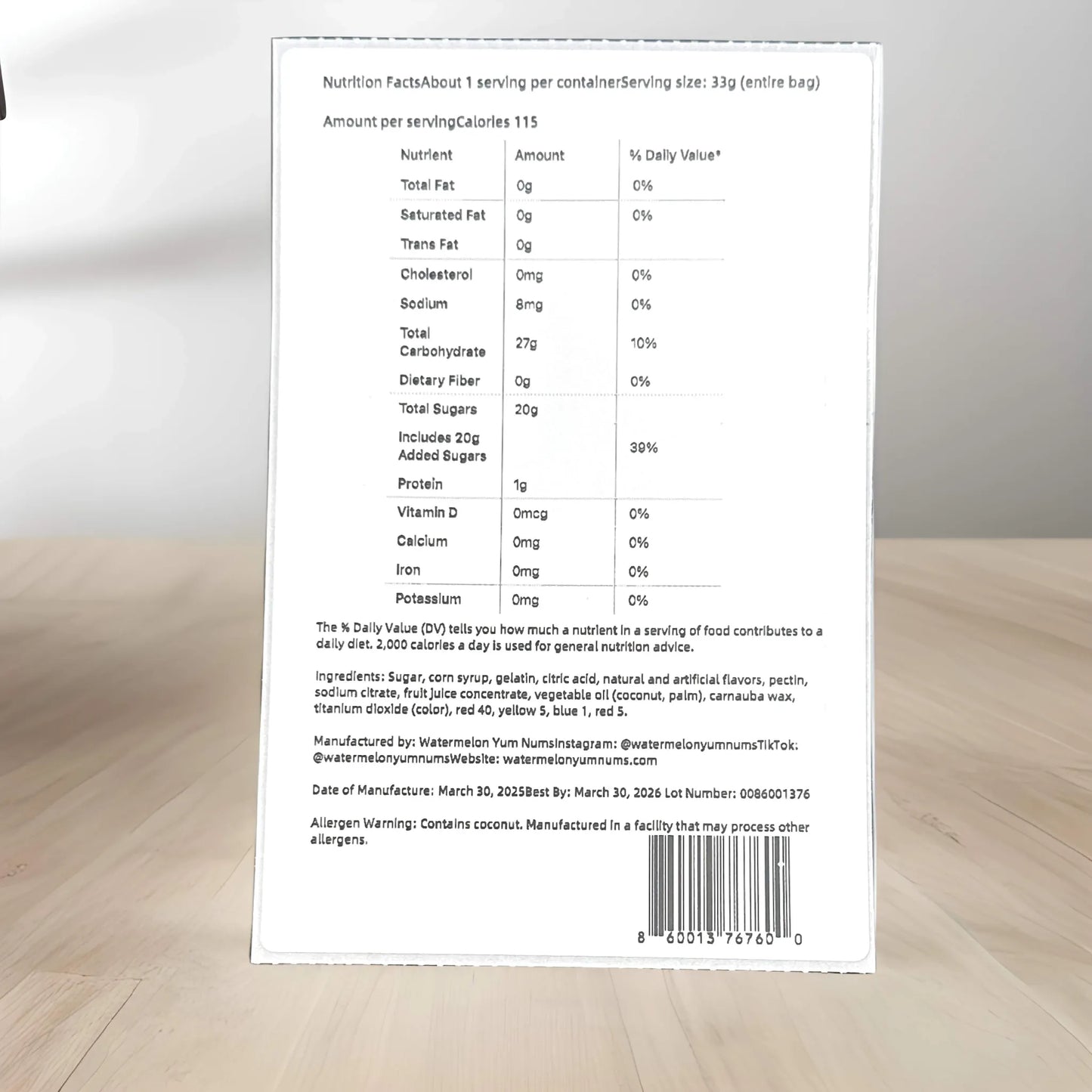 🍉 Watermelon YumNums Freeze-Dried Candy – 3-Pack of Crunchy, Juicy, Handcrafted Goodness