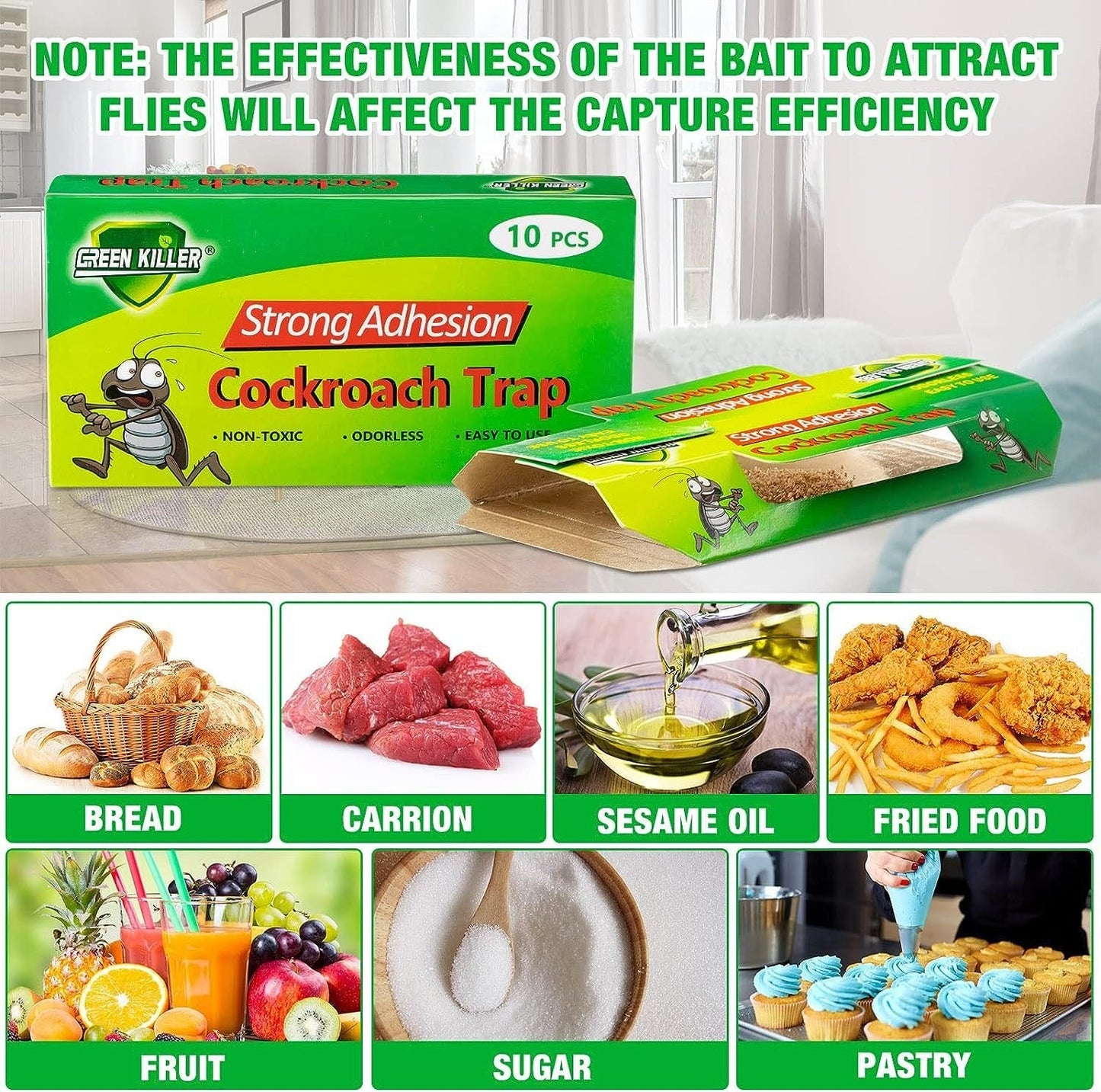 Home Pest Sticky Traps Cockroaches Roach Killer