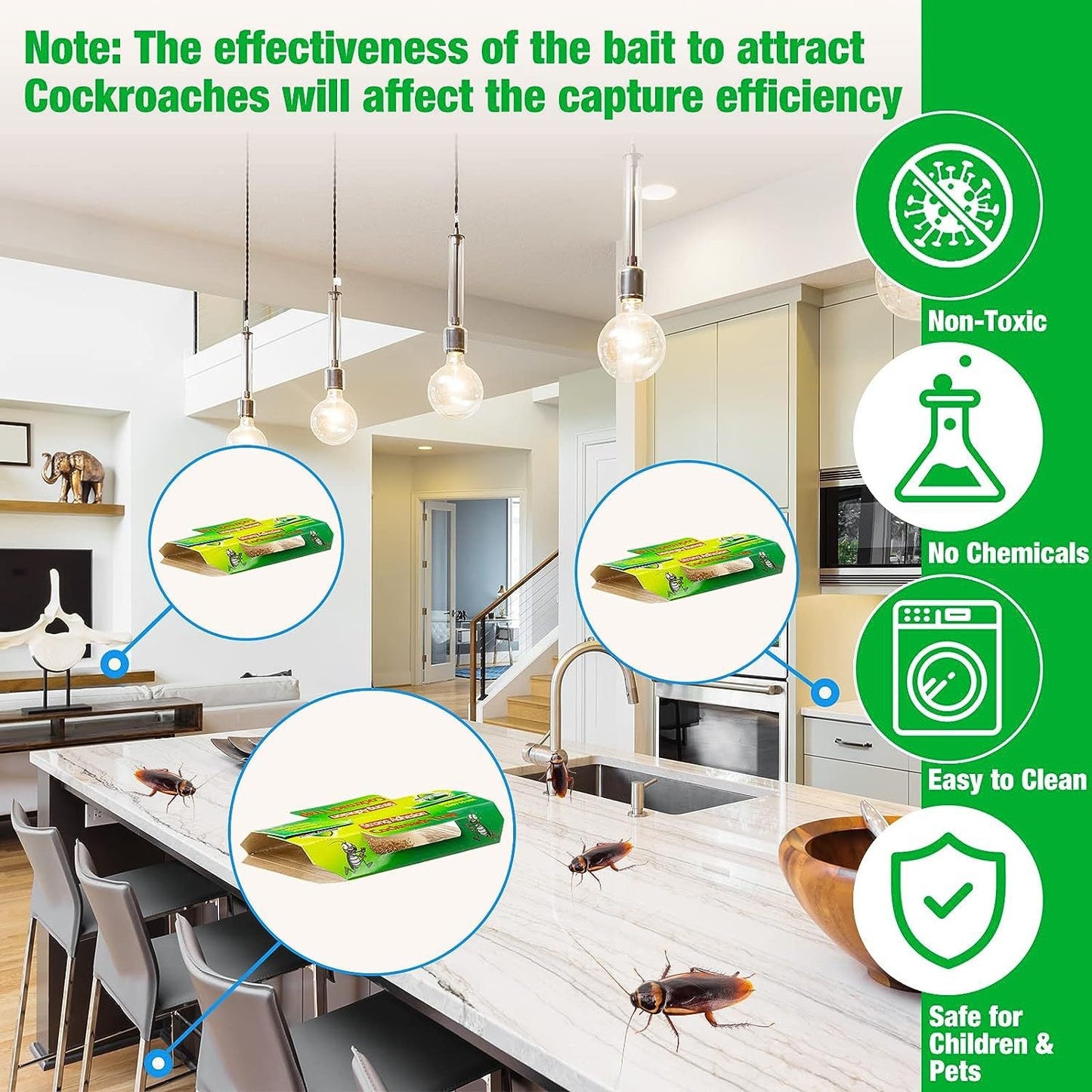 Home Pest Sticky Traps Cockroaches Roach Killer