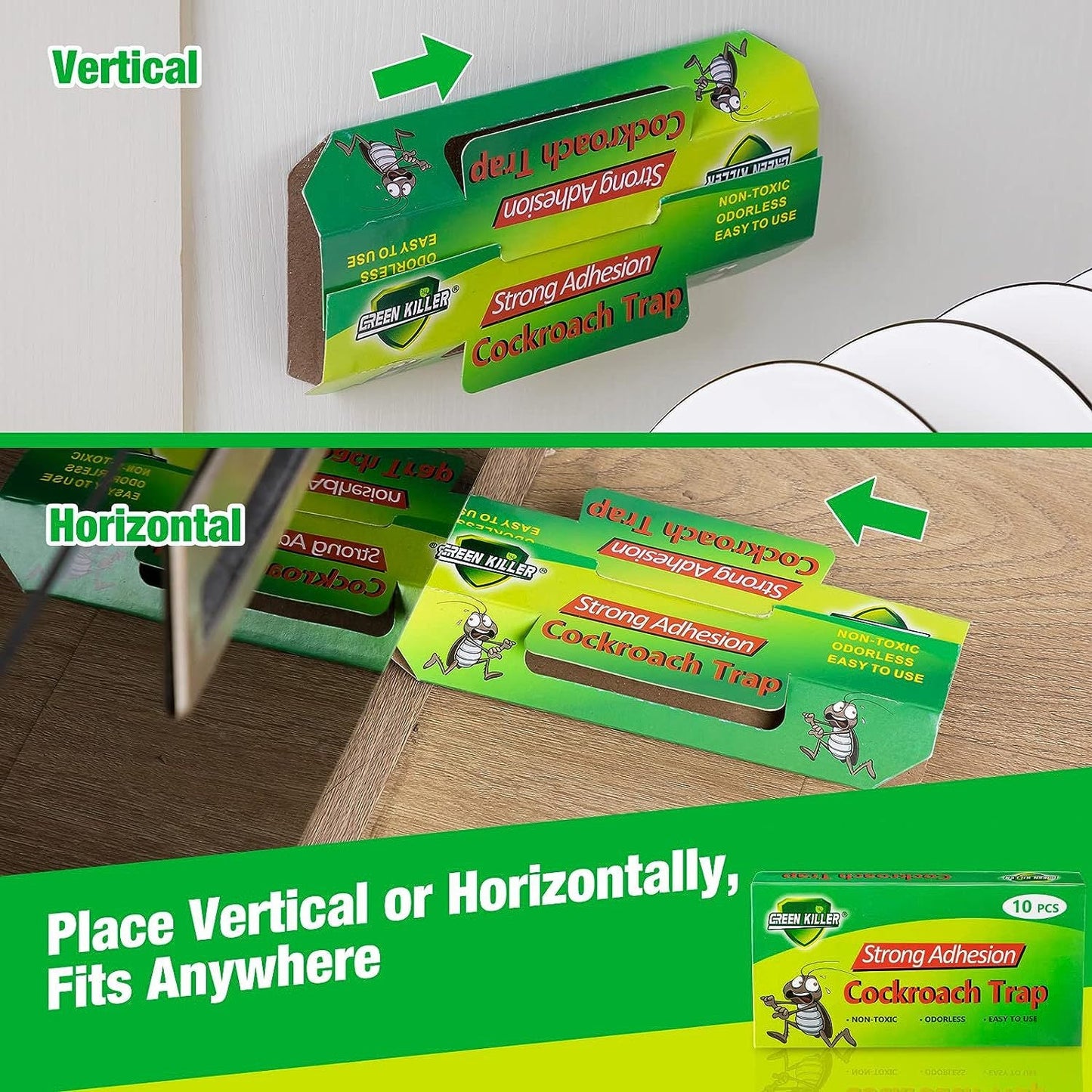 Home Pest Sticky Traps Cockroaches Roach Killer