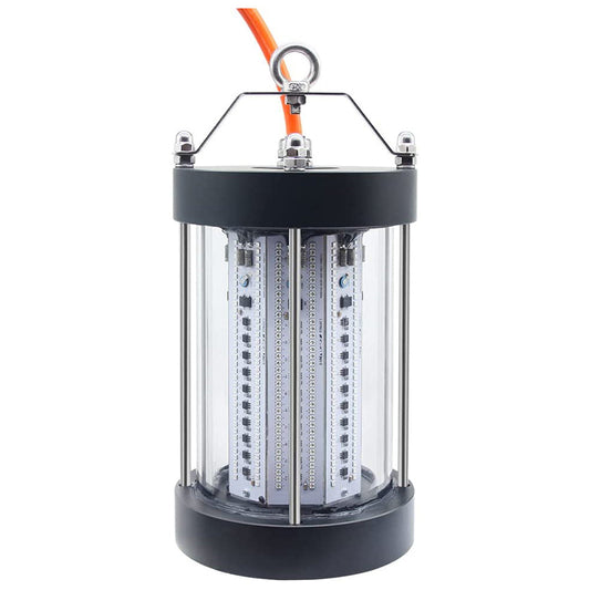 500W Green Fishing Light AC 110V 35000LM IP68 LED Night Fish Attracting Light with 33ft Cord for Underwater Pond Lake Sea ETL Listed