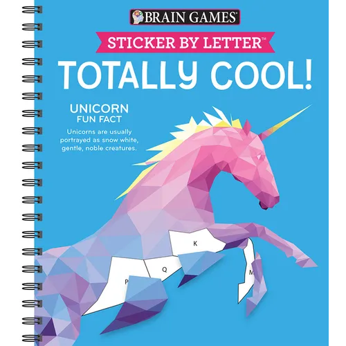 Brain Games - Sticker by Letter: Totally Cool! (Sticker Puzzles - Kids Activity Book)