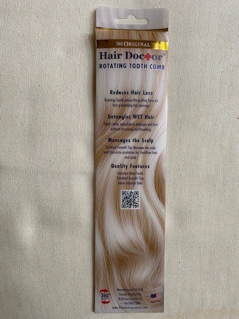 Vanity Comb with Rotating Pins Reduces Hair Damage - Hair Doctor Products - Little Red General Store
