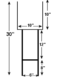Heavy Duty Yard Sign Holders