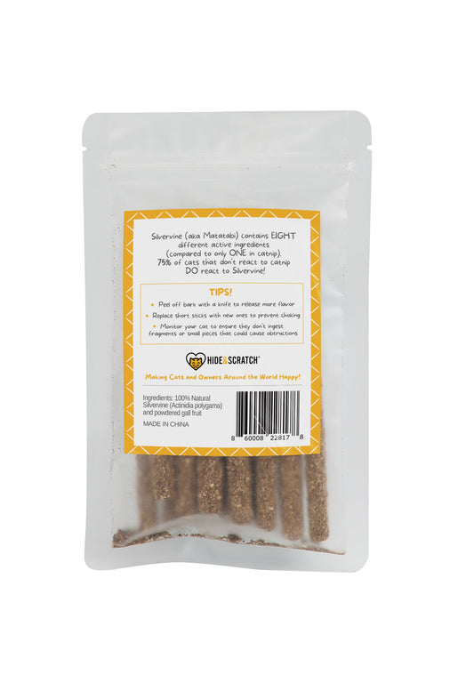 Premium Silvervine Sticks with Gall Fruit Powder (12 ct) - Hide & Scratch - Little Red General Store
