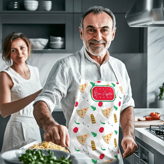 Italian Cuisine Apron - Festive Edition - HouseHarmoni - Little Red General Store
