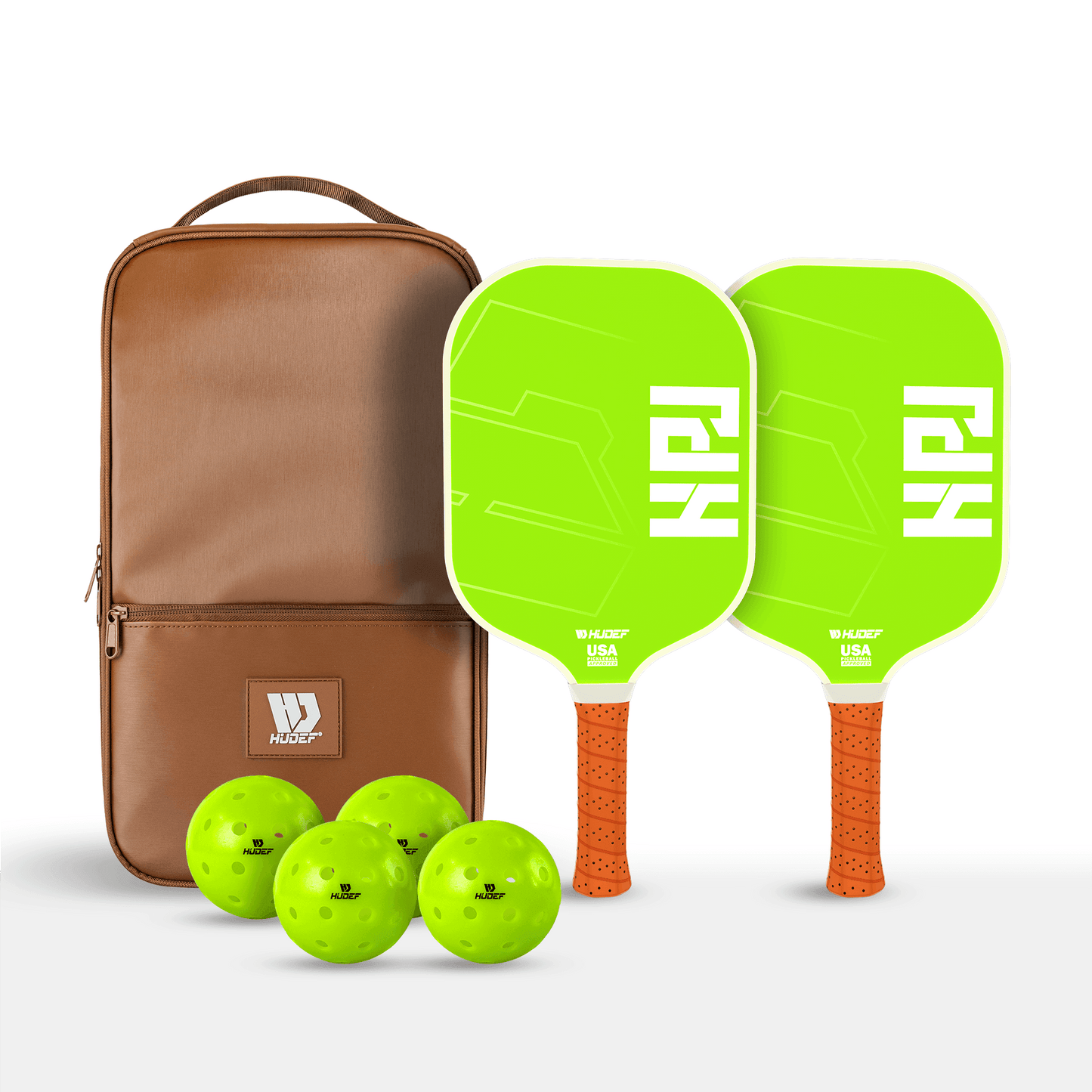 HUDEF HPJ Pickleball Paddles & USA Pickleball (USAPA) Approved Outdoor Balls Set - Hudef Sport - Little Red General Store