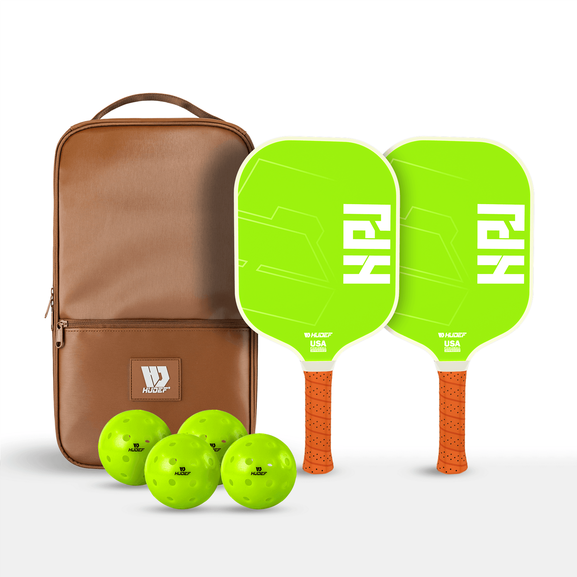 HUDEF HPJ Pickleball Paddles & USA Pickleball (USAPA) Approved Outdoor Balls Set - Hudef Sport - Little Red General Store