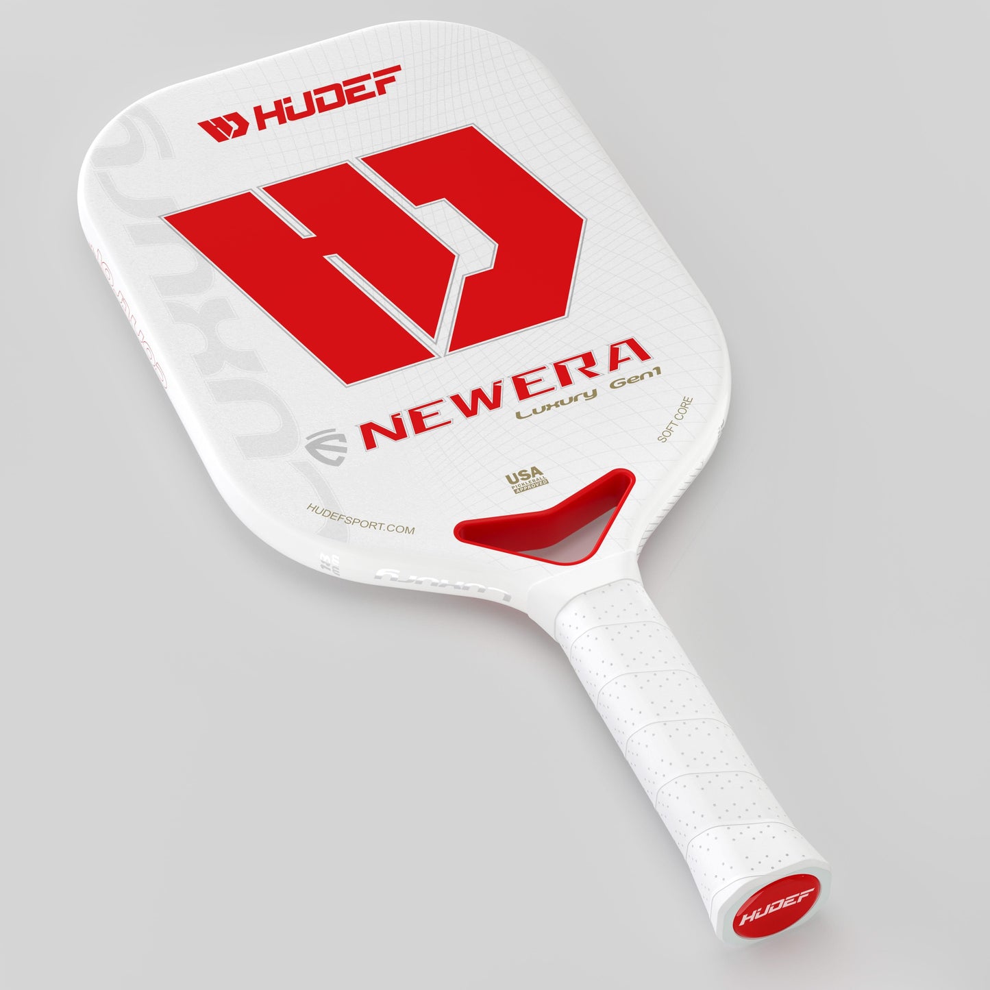 Hudef Newera Luxury™ Gen 1 (Elongated) White Pickleball Paddle - Hudef Sport - Little Red General Store
