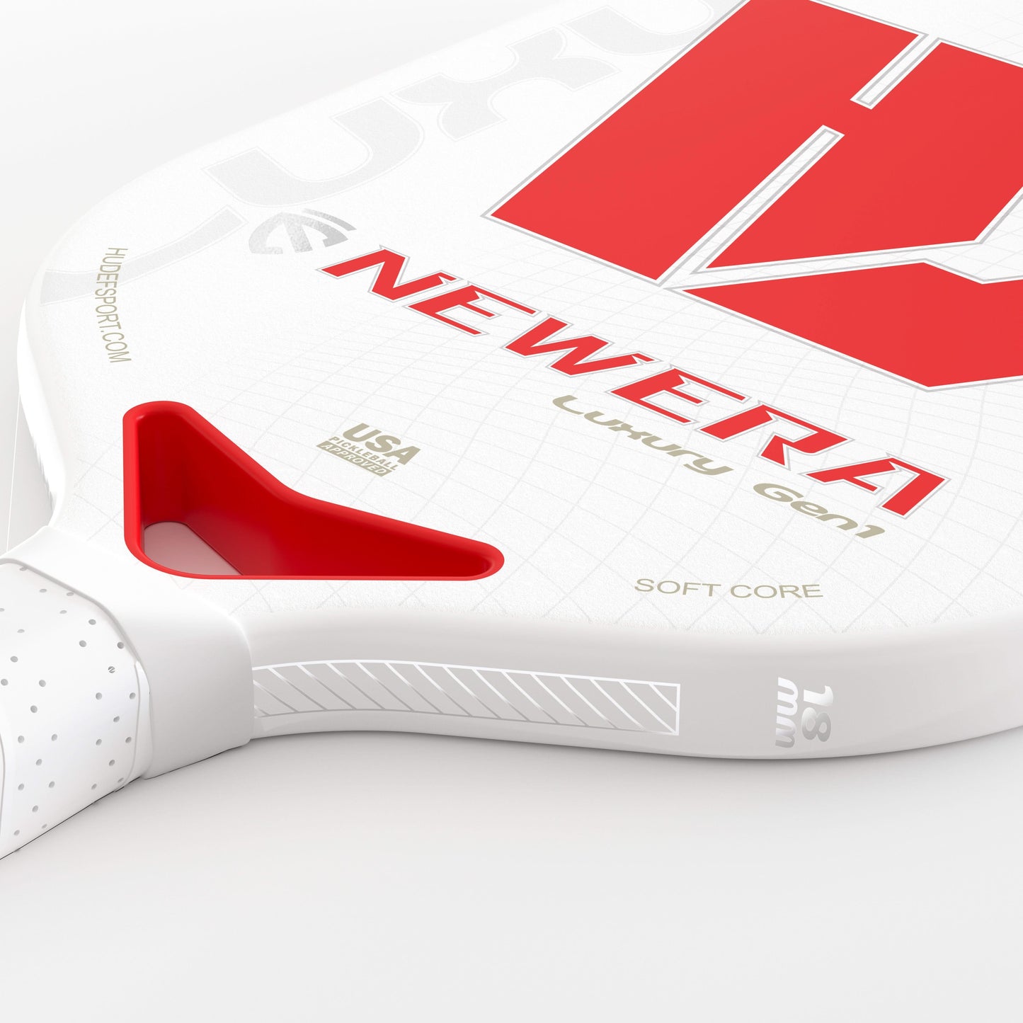 Hudef Newera Luxury™ Gen 1 (Elongated) White Pickleball Paddle - Hudef Sport - Little Red General Store