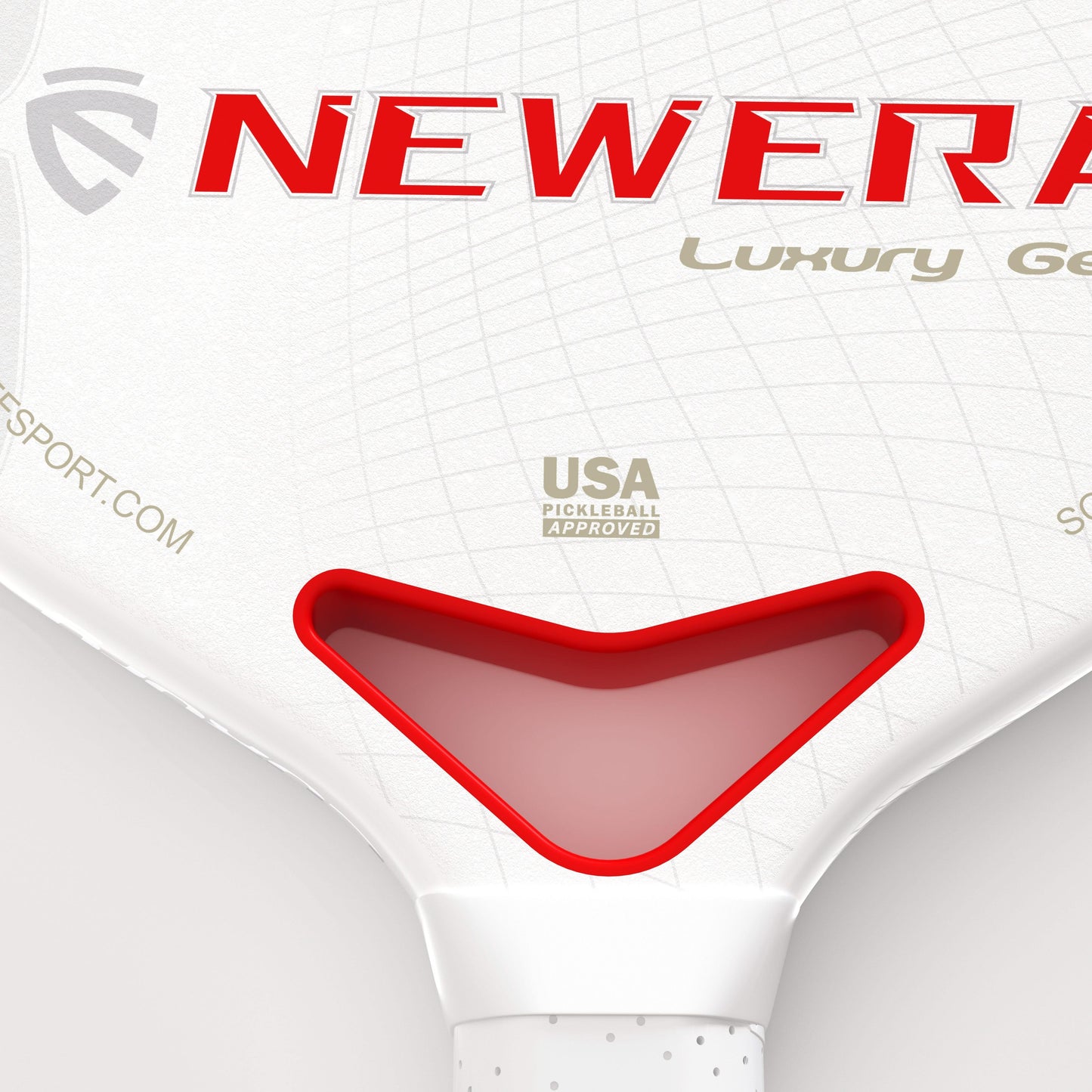 Hudef Newera Luxury™ Gen 1 (Elongated) White Pickleball Paddle - Hudef Sport - Little Red General Store