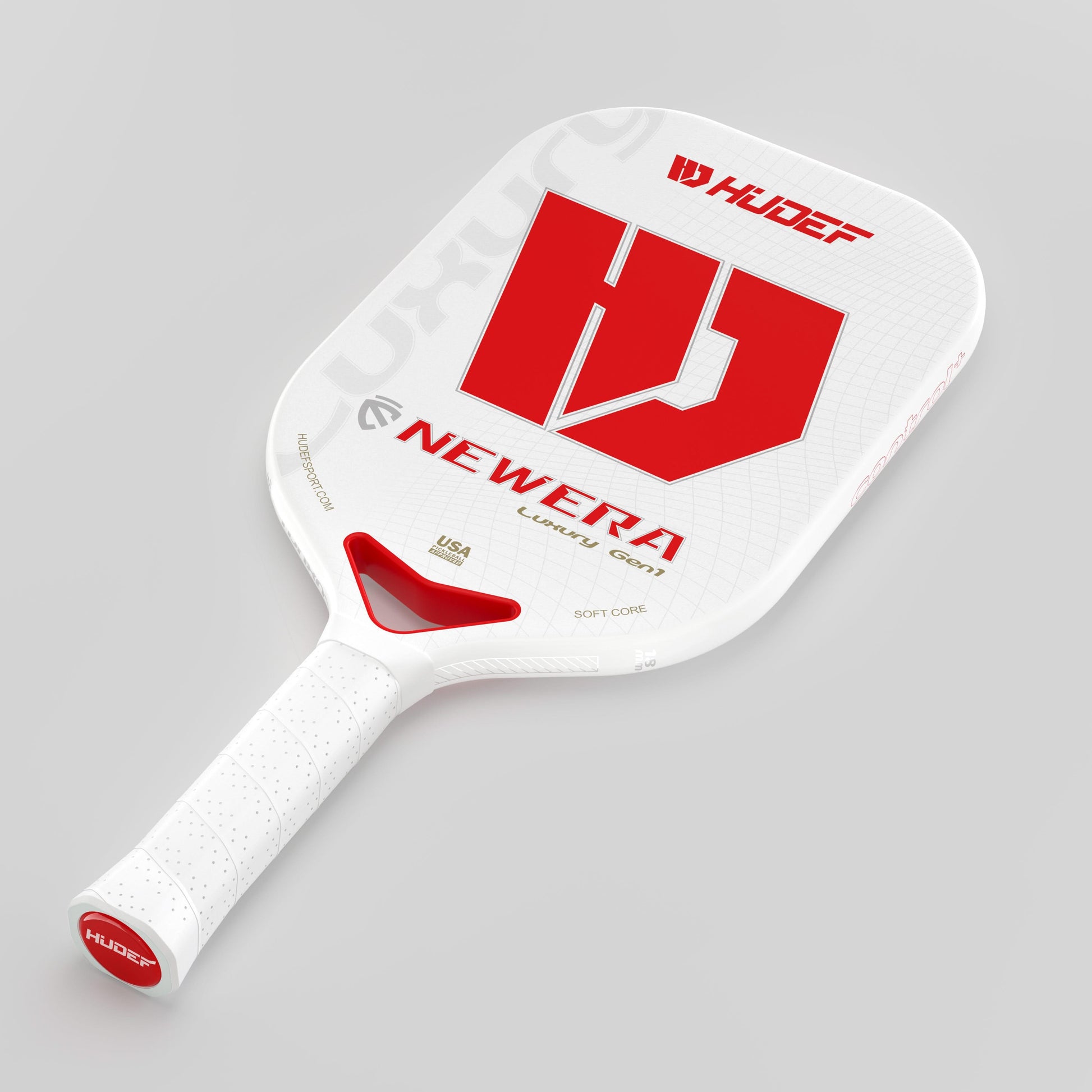 Hudef Newera Luxury™ Gen 1 (Elongated) White Pickleball Paddle - Hudef Sport - Little Red General Store