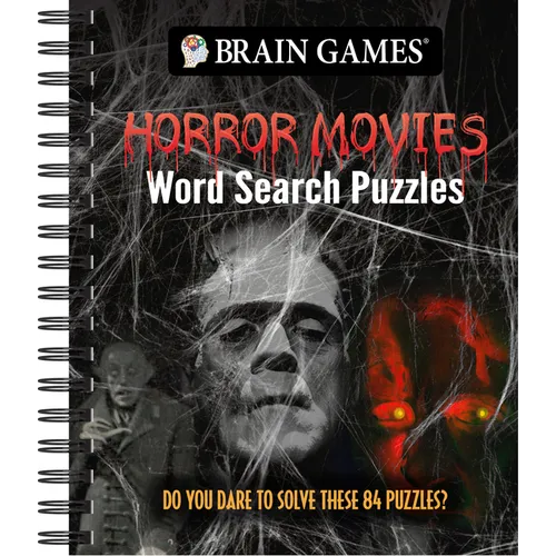 Brain Games - Horror Movies Word Search Puzzles: Do You Dare to Solve These 84 Puzzles?