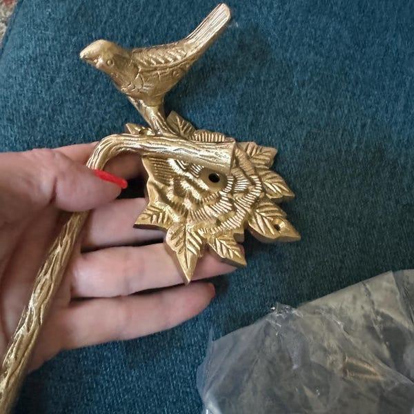 Brass Bird Bathroom Set - Brushed/Satin Finish