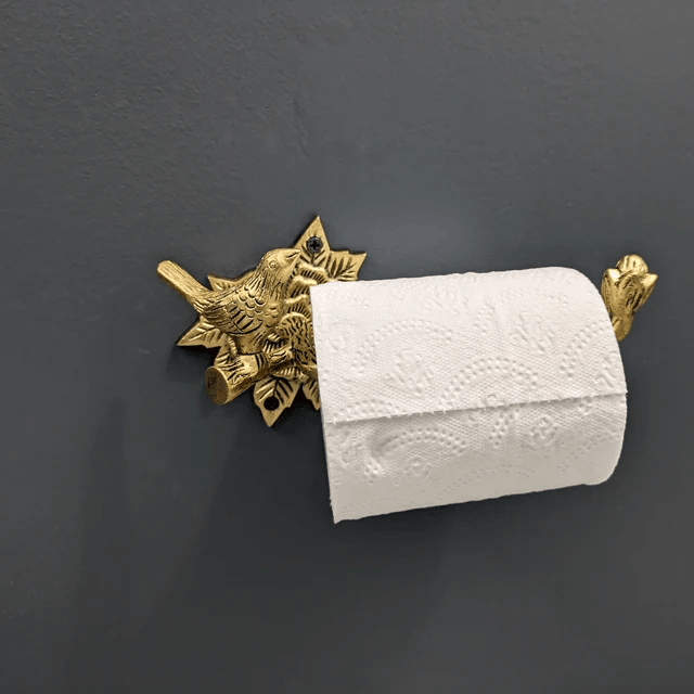 Brass Bird Bathroom Set - Antique Brass