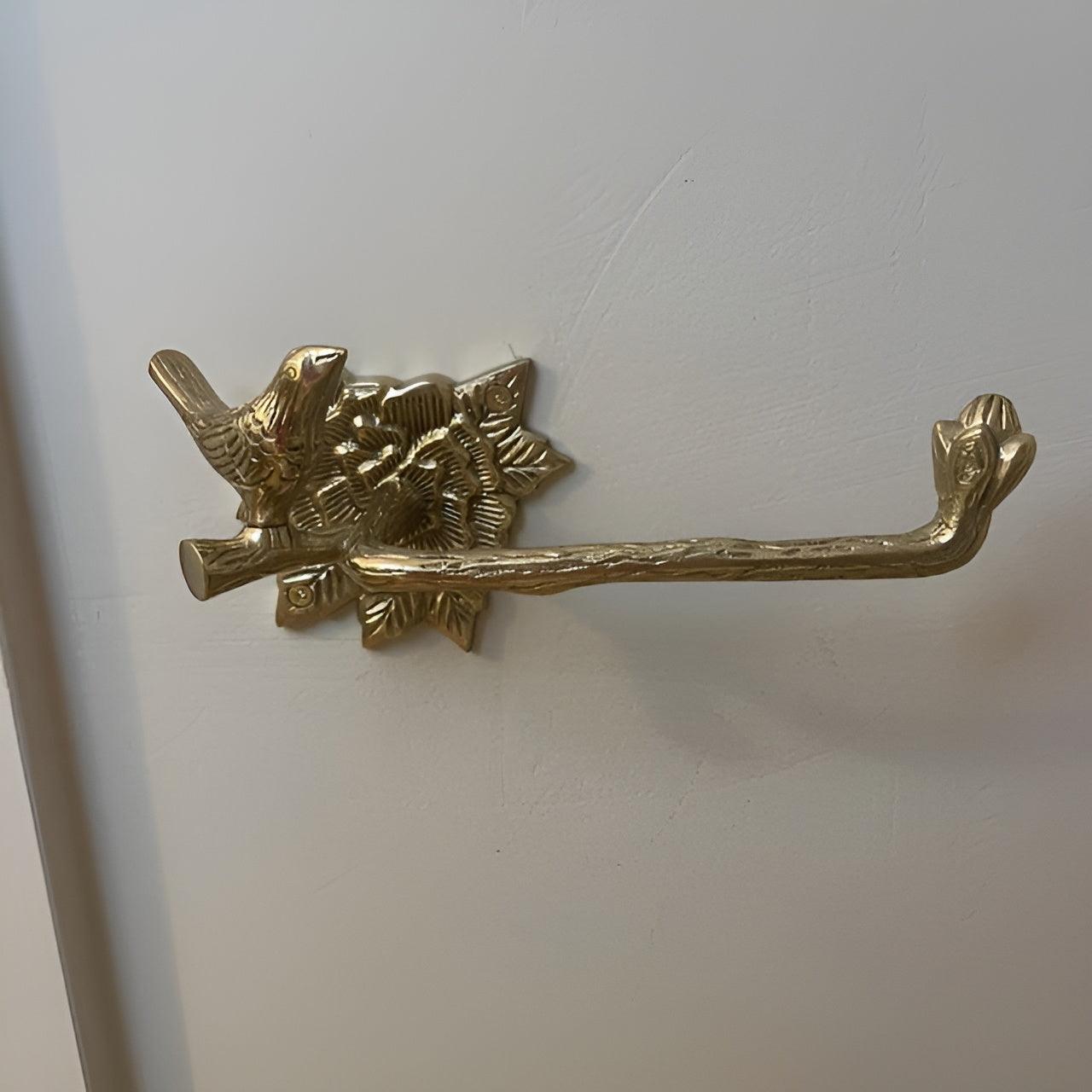 Brass Bird Bathroom Set - Polished Finish