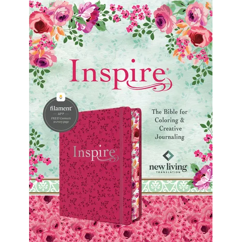 Inspire Bible Nlt, Filament Enabled (Hardcover Leatherlike, Pink Peony)
