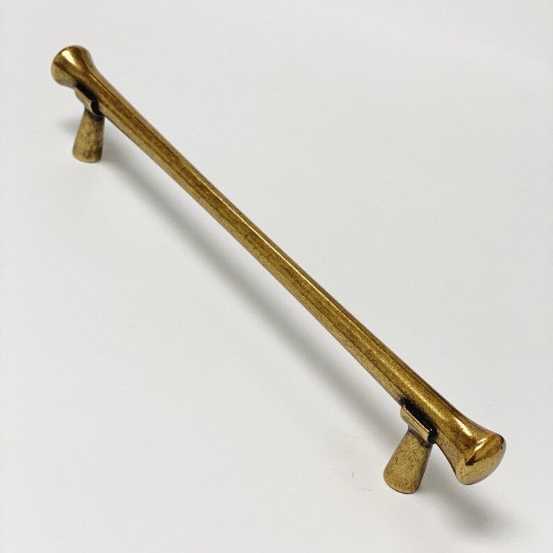 Hourglass "Tuscany" Drawer Pulls and Knobs in Antique Brass