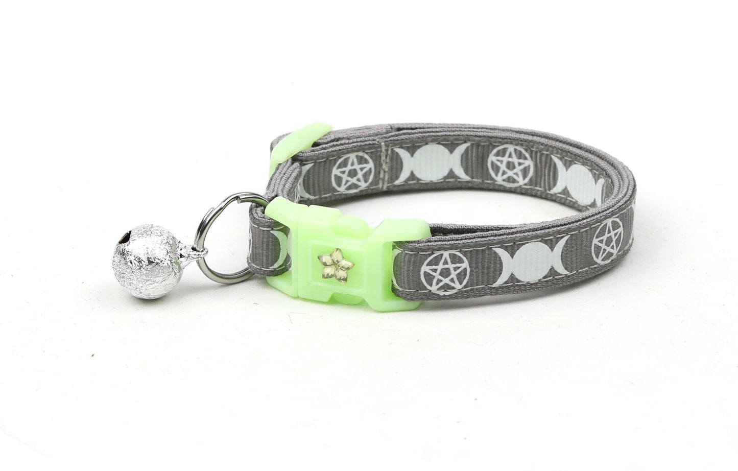 Witch's Familiar on Silver Cat Collar