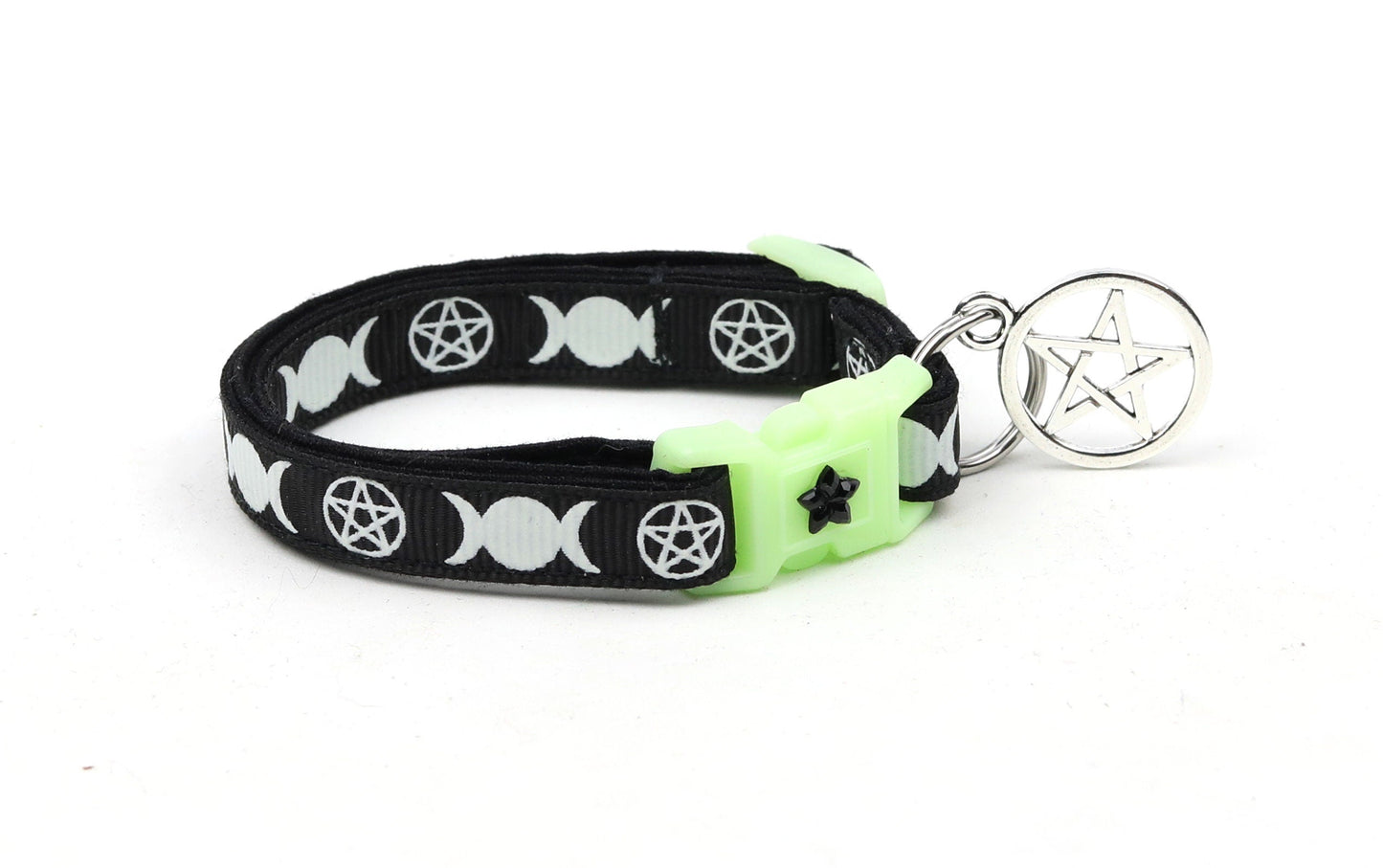 Witch's Familiar on Black Cat Collar