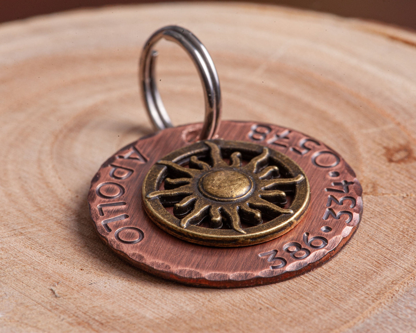 Sun ID Tag (Bronze-tone)