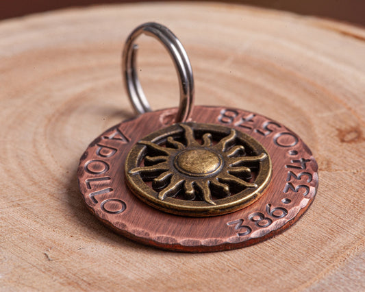 Sun ID Tag (Bronze-tone)