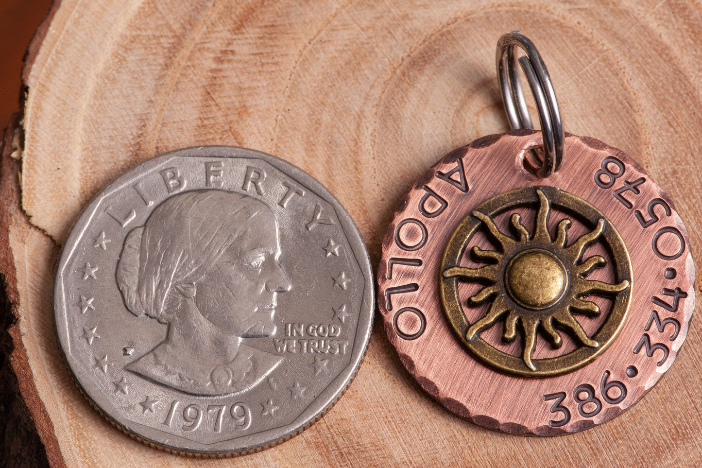 Sun ID Tag (Bronze-tone)