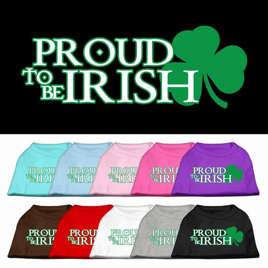 Pet Shirt "Proud To Be Irish"