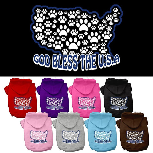 Pet Hoodie "God Bless The USA"