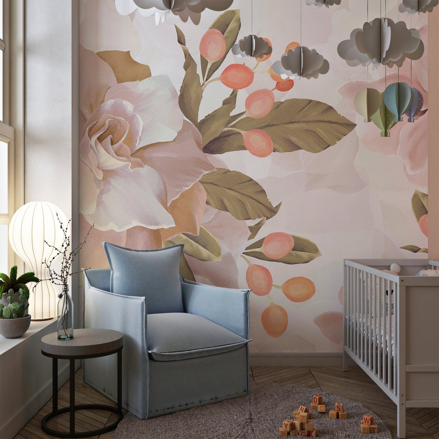 Pink Blossom Mural