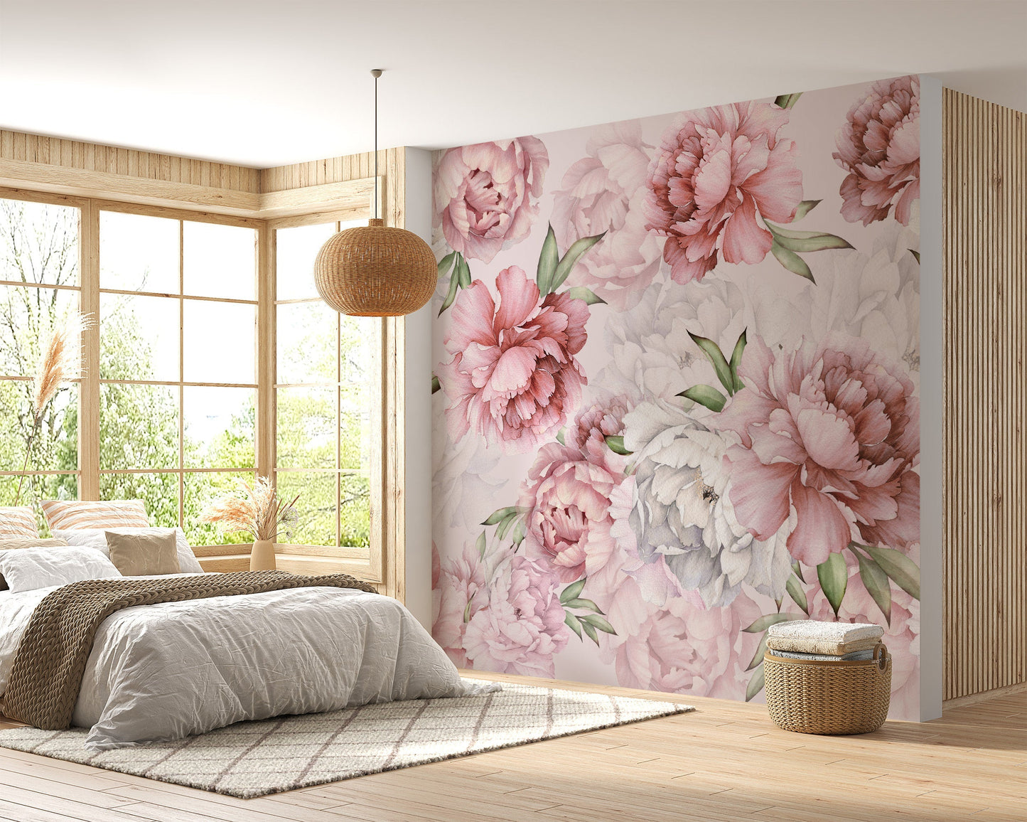 Pinky Peony Mural