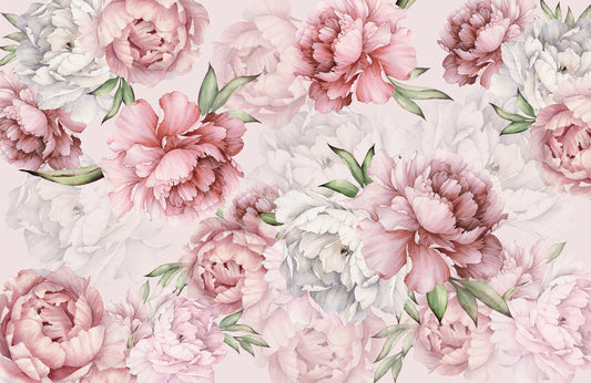 Pinky Peony Mural
