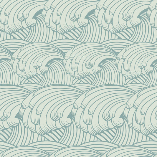Ocean Waves Pattern Wallpaper