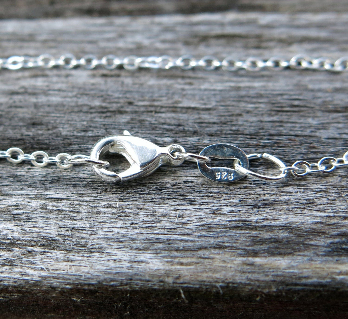 24" - 925 Sterling Silver Filled Necklace Chain - Dainty Fine - 24" - 24 Inch - Lobster Claw Clasp - .925 Stamped - Cable Chain