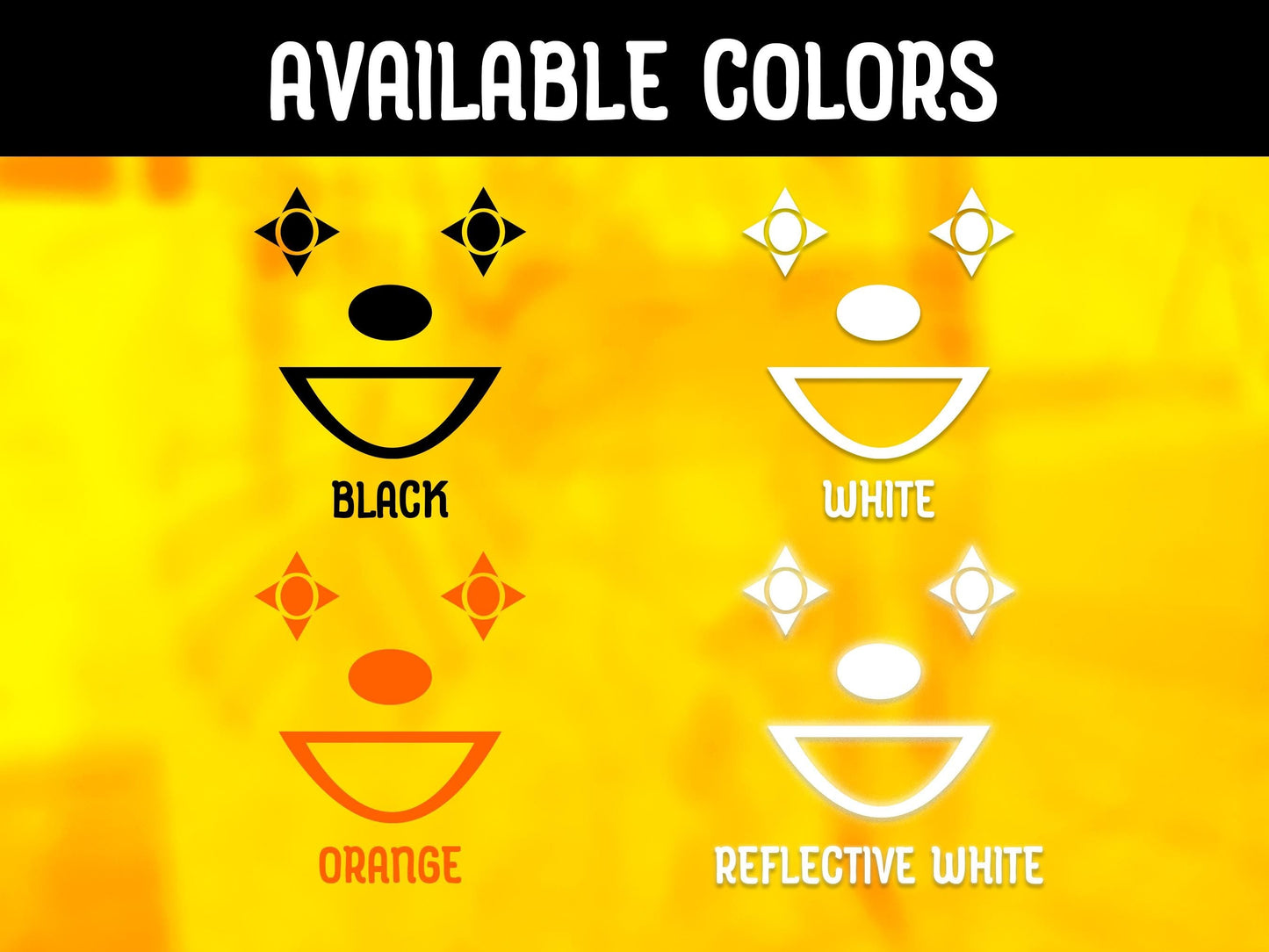 Clown Face Window Sticker Kit | Vinyl Decal