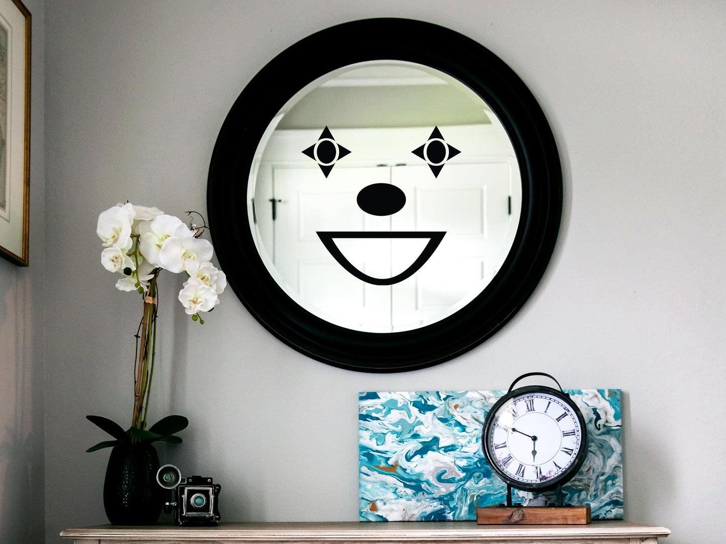Clown Face Window Sticker Kit | Vinyl Decal