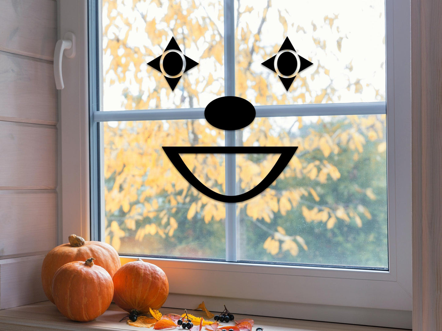 Clown Face Window Sticker Kit | Vinyl Decal